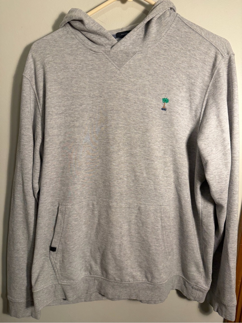 Turtleson Men's Bellfield Performance Golf Hoodie Gray Palmetto Golf Club 1892